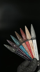 NAIL REPUBLIC   Gel ULTRA FLASH   #280   15г   Гель  для моделирования средне-жидкий светоотражающий