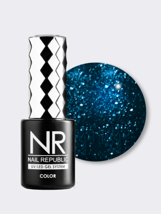 NAIL REPUBLIC   Гель-лак с шиммером   10мл   Aquamarine   #458 оптом