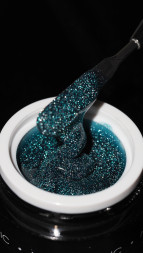 NAIL REPUBLIC   Gel ULTRA FLASH   #281   15г   Гель  для моделирования средне-жидкий светоотражающий