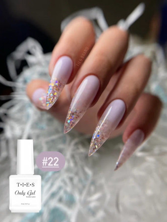 TIES   Гель для укрепления  ONLY GEL  15мл   Flowers   №22 оптом