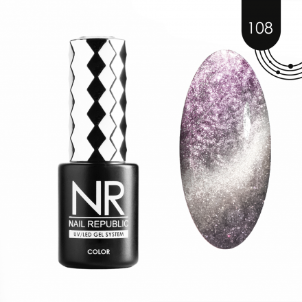 NAIL REPUBLIC   Гель-лак кошачий глаз   10мл   Pearl CAT   #108 оптом