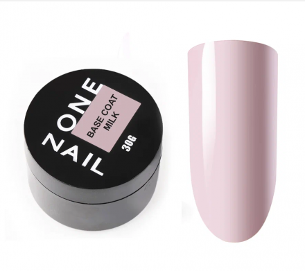 ONE NAIL   База камуфлирующая эластичная  (легкие в снятии)  Base   MILK  (шайба)    30мл оптом