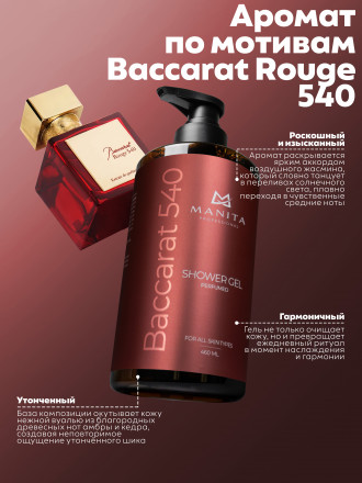 MANITA   Gel BACCARAT 540   460мл   Гель для душа парфюмированный оптом