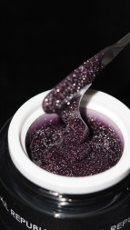 NAIL REPUBLIC   Gel ULTRA FLASH   #282   15г   Гель  для моделирования средне-жидкий светоотражающий