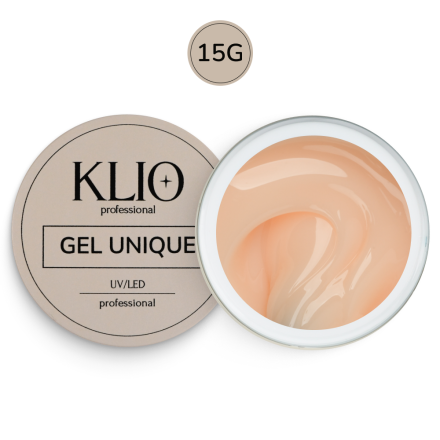 KLIO   Unique gel   РОЗА   15г   Гель для моделирования средне-жидкий цветной оптом