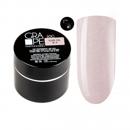 ONE NAIL   Гель для укрепления с шиммером   Fluid gel   #14   30г   (шайба) оптом