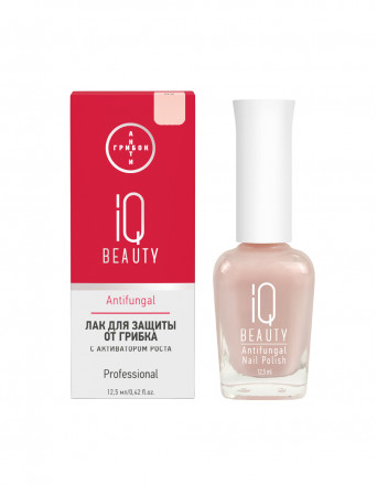 IQ BEAUTY   Лак для ногтей для защиты от грибка с активатором роста матовый   12,5мл   Antifungal   #02 оптом
