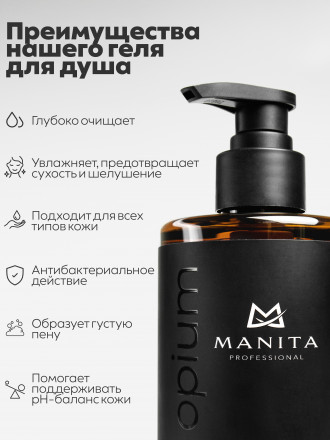 MANITA   Gel BLACK OPIUM   460мл   Гель для душа парфюмированный оптом