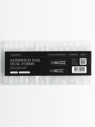 NAIL REPUBLIC   Сендвич НАТУРАЛЬНАЯ БАЛЕРИНА   120шт   Верхние формы с подложками 3в1