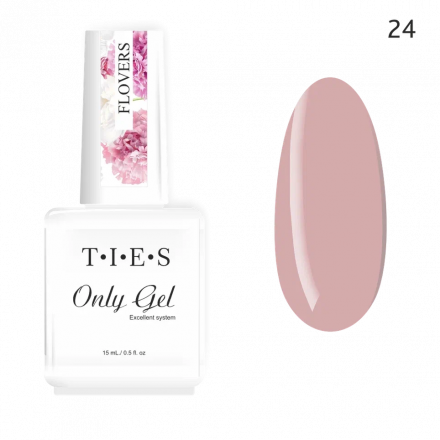 TIES   Гель для укрепления  ONLY GEL  15мл   Flowers   №24 оптом