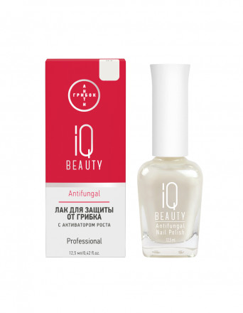 IQ BEAUTY   Лак для ногтей для защиты от грибка с активатором роста матовый   12,5мл   Antifungal   #03 оптом