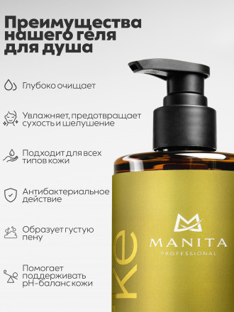 MANITA   Gel KIRKE 540   460мл   Гель для душа парфюмированный оптом