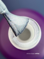 GRAPE   Base Shine WHITE   15мл   База камуфлирующая с шиммером