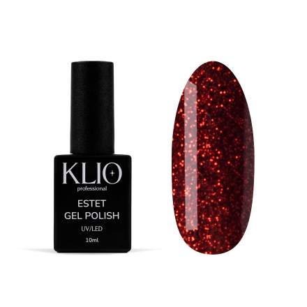 KLIO  Гель-лак  ESTET COLLECTION  10мл  №303  Красные с шиммером оптом