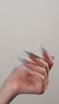 NAIL REPUBLIC   Сендвич СТИЛЕТ   120шт   Верхние формы с подложками 3в1 оптом