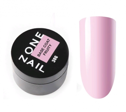ONE NAIL   База камуфлирующая эластичная  (легкие в снятии)  Base   FRUITY  (шайба)   30мл оптом