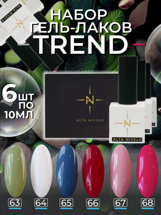 ALTA NIVELO   Гель-лак   10мл   TREND   #64 оптом