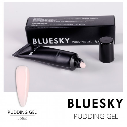 BLUESKY Pudding Gel полигель прозрачно-розовый Soft Clear Pink 60г оптом