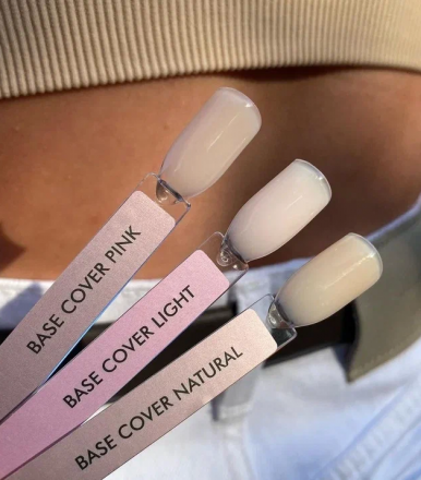 ONE NAIL   База камуфлирующая эластичная  (легкие в снятии)  Base   COVER   PINK   15мл оптом