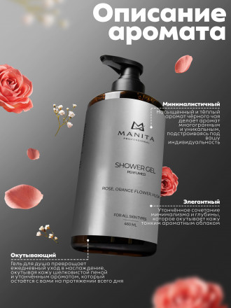 MANITA   Gel BLANCHE   460мл   Гель для душа парфюмированный оптом