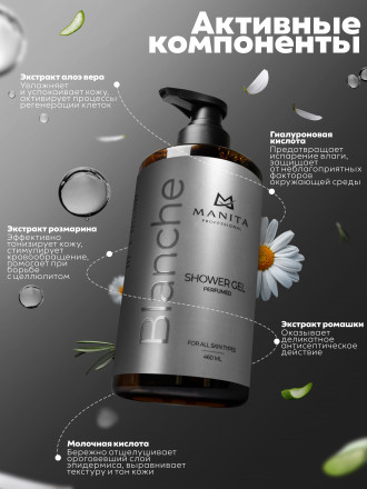 MANITA   Gel BLANCHE   460мл   Гель для душа парфюмированный оптом
