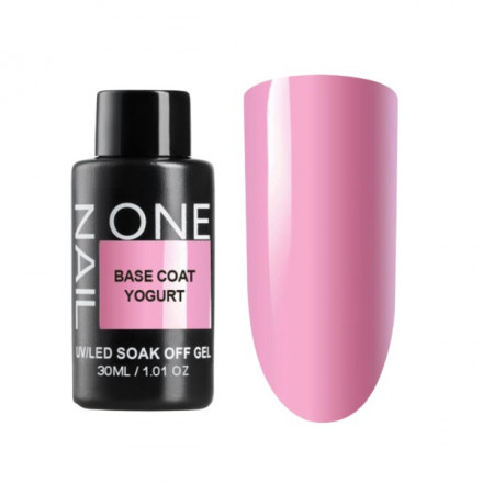 ONE NAIL   База камуфлирующая жесткая  Base  YOGURT  (бутылка)   30мл оптом