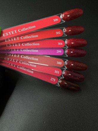 KLIO  Гель-лак  ESTET COLLECTION  10мл  №306  Красные с шиммером оптом