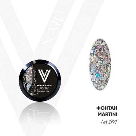 VOGUE NAILS   Гель-лак с блестками  5мл (банка)  ФОНТАН MARTINI оптом
