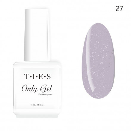 TIES   Гель для укрепления  ONLY GEL  15мл   Flowers   №27 Светоотражающий оптом