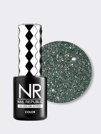 NAIL REPUBLIC   #464 Frozen   10мл   Гель-лак с шиммером оптом