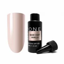 ONE NAIL Base VANILLA 50мл (бутылка) База камуфлирующая эластичная (легкие в снятии)